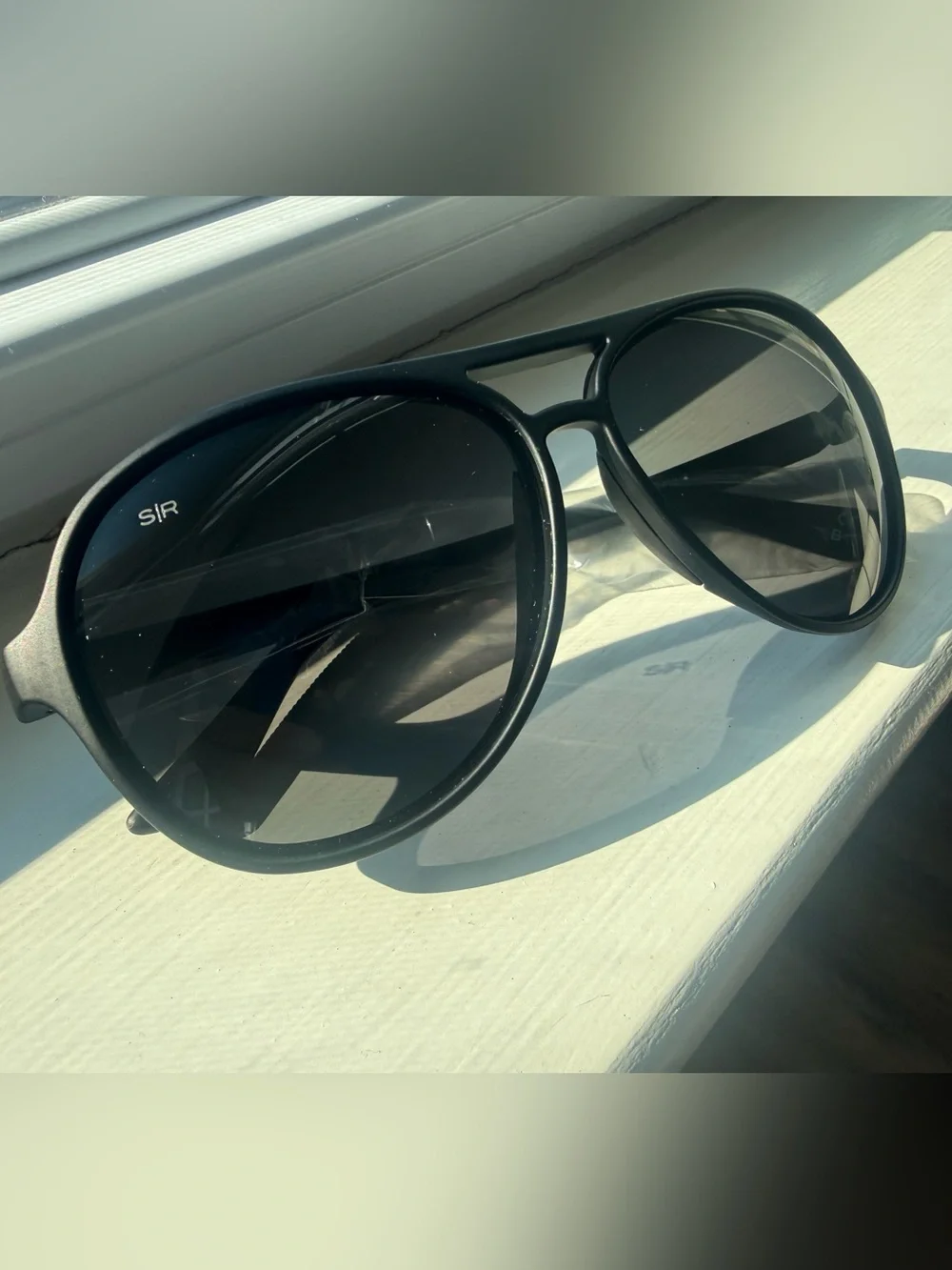 Men's Black Aviator Crossover - Shady Rays
